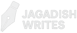 Jagadish Writes Logo - Dark Theme